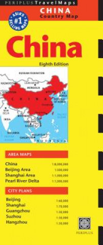 Tiskovina China Travel Map Eighth Edition Periplus Editors
