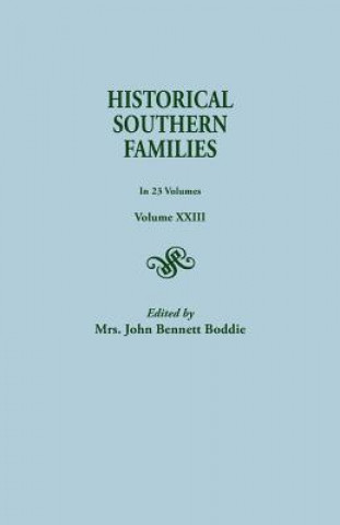 Carte Historical Southern Families Mrs John Bennett Boddie