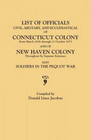 Carte List of Officials, Civil, Military, and Ecclesiastical, of Connecticut Colony from March 1636 through 11 October 1677 and of New Haven Colony througho 