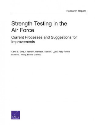 Könyv Strength Testing in the Air Force Carra S. Sims