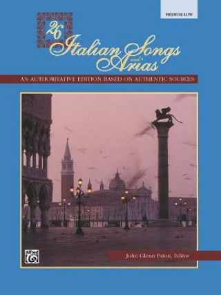 Carte 26 ITALIAN SONGS ARIAS MEDLOW BK JOHN GLENN  E PATON