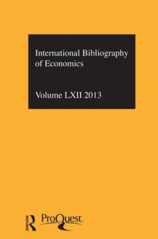 Βιβλίο IBSS: Economics: 2013 Vol.62 Compiled by the British Library of Political and E