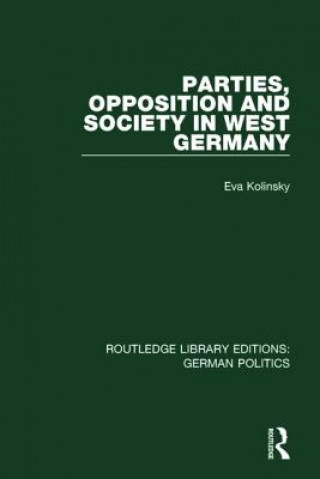 Könyv Parties, Opposition and Society in West Germany Eva Kolinsky