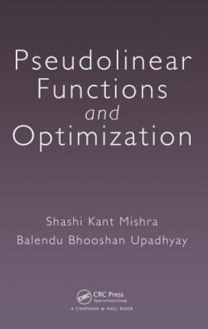 Livro Pseudolinear Functions and Optimization Balendu Bhooshan Upadhyay