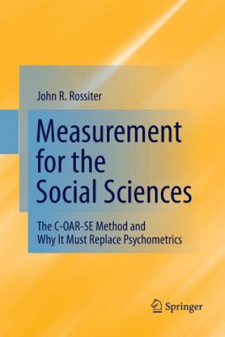 Książka Measurement for the Social Sciences John R Rossiter