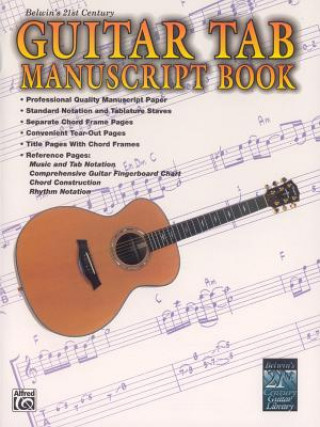 Livre 21ST CENTURY GUITAR TAB MANISCRIPT AARON STANG