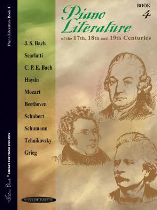 Książka PIANO LITERATURE BK 4 Alfred Music