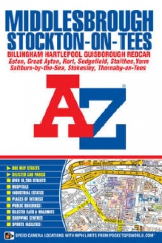 Könyv Middlesbrough A-Z Street Atlas (paperback) Geographers A-Z Map Co. Ltd.