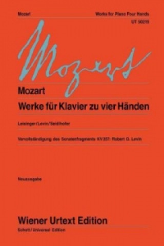 Книга WORKS FOR PIANO 4 HANDS WOLFGANG AMA MOZART
