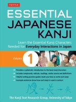 Könyv Essential Japanese Kanji Volume 1 University of Tokyo Kanji Research Group