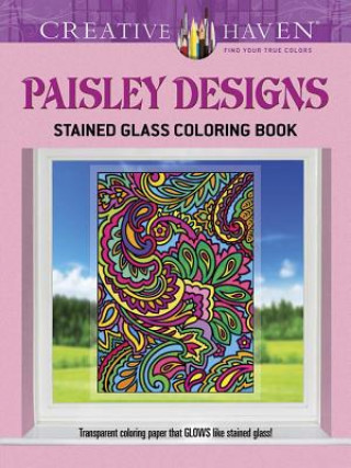 Könyv Creative Haven Paisley Designs Stained Glass Coloring Book Marty Noble