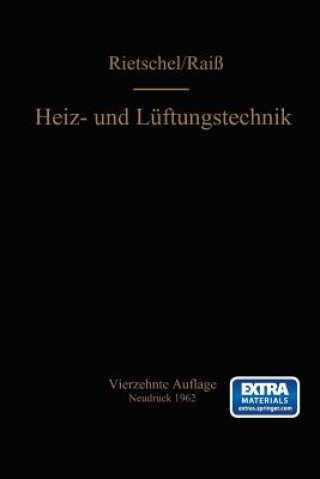 Carte H. Rietschels Lehrbuch Der Heiz- Und Luftungstechnik Wilhelm Rai