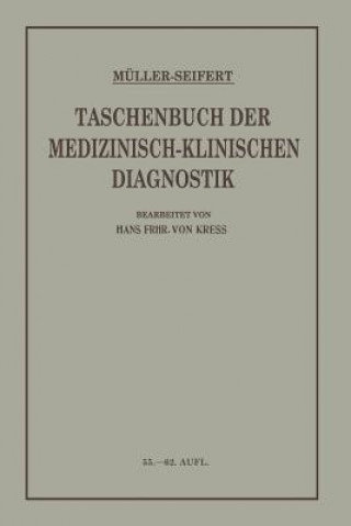 Carte Taschenbuch Der Medizinisch Klinischen Diagnostik Friedrich Von Muller