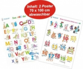 Materiale tipărite Das ABC der Tiere + Meine tierischen Zahlen von 1-20 im Set, 2 Teile 