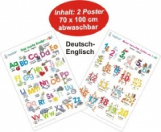 Prasa Das bunte Kinder-ABC + Meine tierischen Zahlen von 1-20 Deutsch/Englisch, 2 Teile 