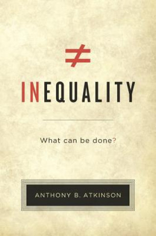 Kniha Inequality Anthony B. Atkinson