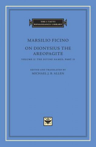 Kniha On Dionysius the Areopagite Marsilio Ficino