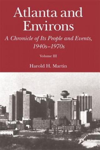 Book Atlanta and Environs Harold H Martin