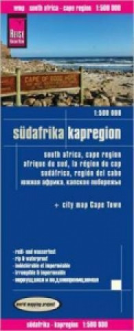 Tiskanica Reise Know-How Landkarte Südafrika Kapregion / South Africa, Cape Region (1:500.000). Afrique du sud, la région du cap. Sudáfrica, región del cabo Peter Rump