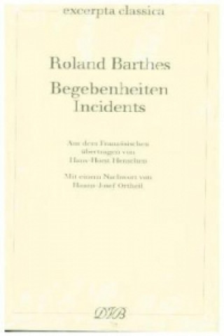 Kniha Begebenheiten Roland Barthes