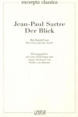 Kniha Der Blick Jean-Paul Sartre