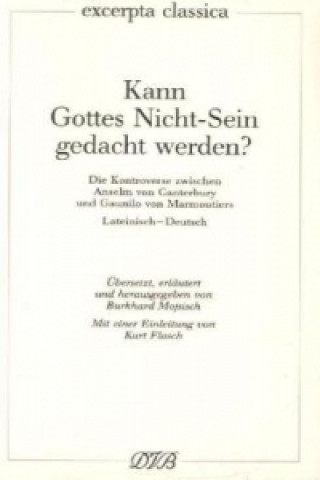 Książka Kann Gottes Nicht-Sein gedacht werden? Burkhard Mojsisch