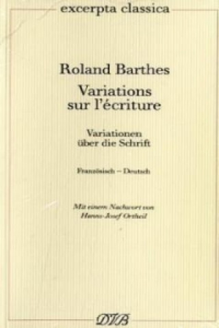 Buch Variations sur l' ecriture Roland Barthes