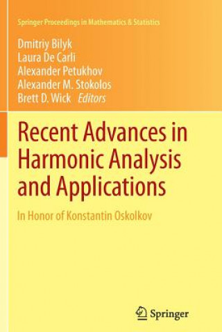 Kniha Recent Advances in Harmonic Analysis and Applications Dmitriy Bilyk