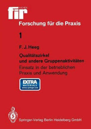 Kniha Qualitatszirkel und andere Gruppenaktivitaten Franz J Heeg
