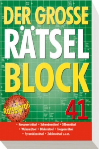 Kniha Der große Rätselblock Band 41. Bd.41 