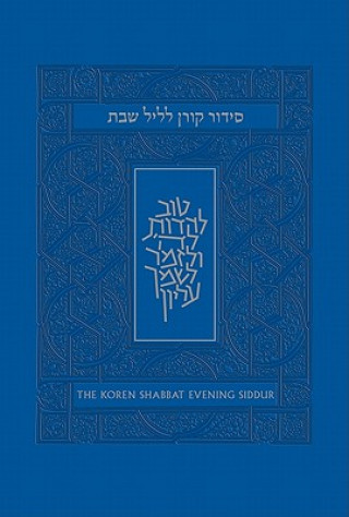 Kniha Koren Shabbat Evening Siddur Yehuda Sarna