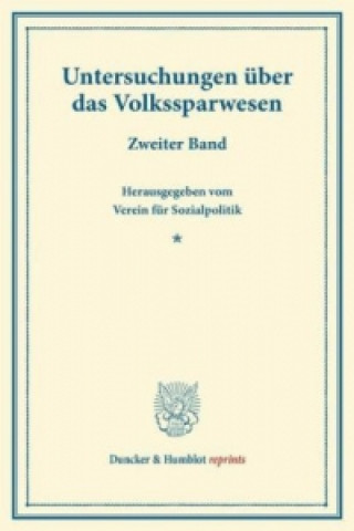 Libro Untersuchungen über das Volkssparwesen. 