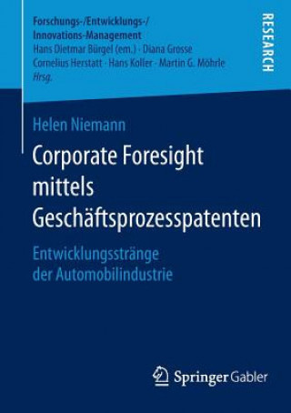 Könyv Corporate Foresight mittels Geschaftsprozesspatenten Helen Niemann