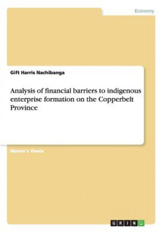 Carte Analysis of financial barriers to indigenous enterprise formation on the Copperbelt Province Gift Harris Nachibanga
