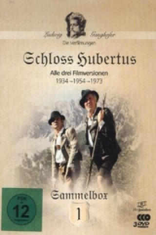 Videoclip Schloss Hubertus (1934, 1954, 1973), 3 DVDs Ludwig Ganghofer