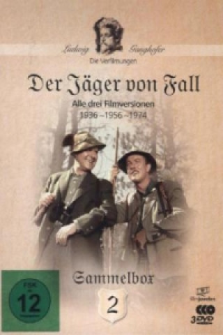 Filmek Der Jäger von Fall (1936, 1957, 1974), 3 DVDs Ludwig Ganghofer