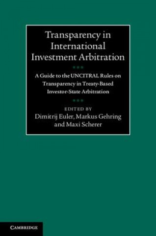 Kniha Transparency in International Investment Arbitration Dimitrij Euler