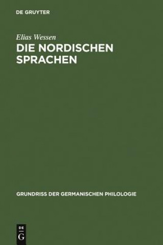 Buch nordischen Sprachen Elias Wessen