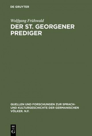 Kniha St. Georgener Prediger Wolfgang Fruhwald