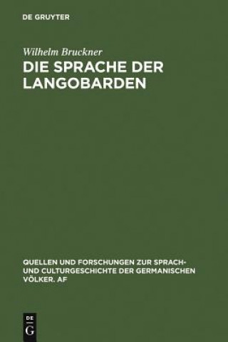 Carte Sprache der Langobarden Wilhelm Bruckner
