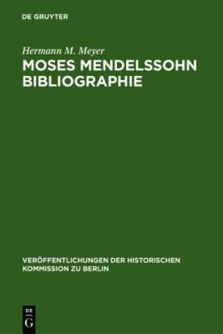 Carte Moses Mendelssohn Bibliographie Hermann M Meyer