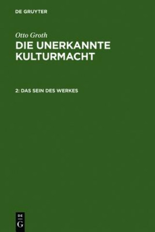 Book Sein des Werkes Otto Groth