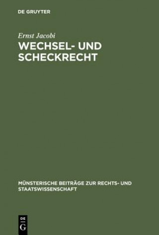 Livro Wechsel- Und Scheckrecht Ernst Jacobi