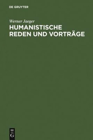 Carte Humanistische Reden Und Vortrage Werner Jaeger