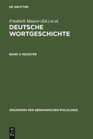 Knjiga Register Friedrich Maurer