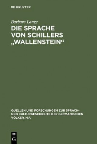 Knjiga Die Sprache Von Schillers Wallenstein Barbara Lange