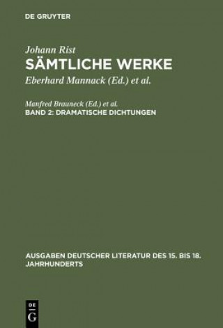 Książka Dramatische Dichtungen Johann Rist