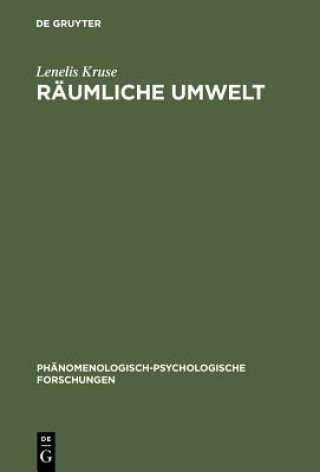 Kniha Raumliche Umwelt Lenelis Kruse