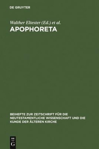 Book Apophoreta Walther Eltester