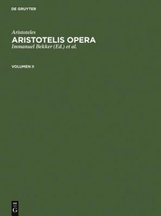 Książka Aristoteles: Aristotelis Opera. Volumen II Aristotle